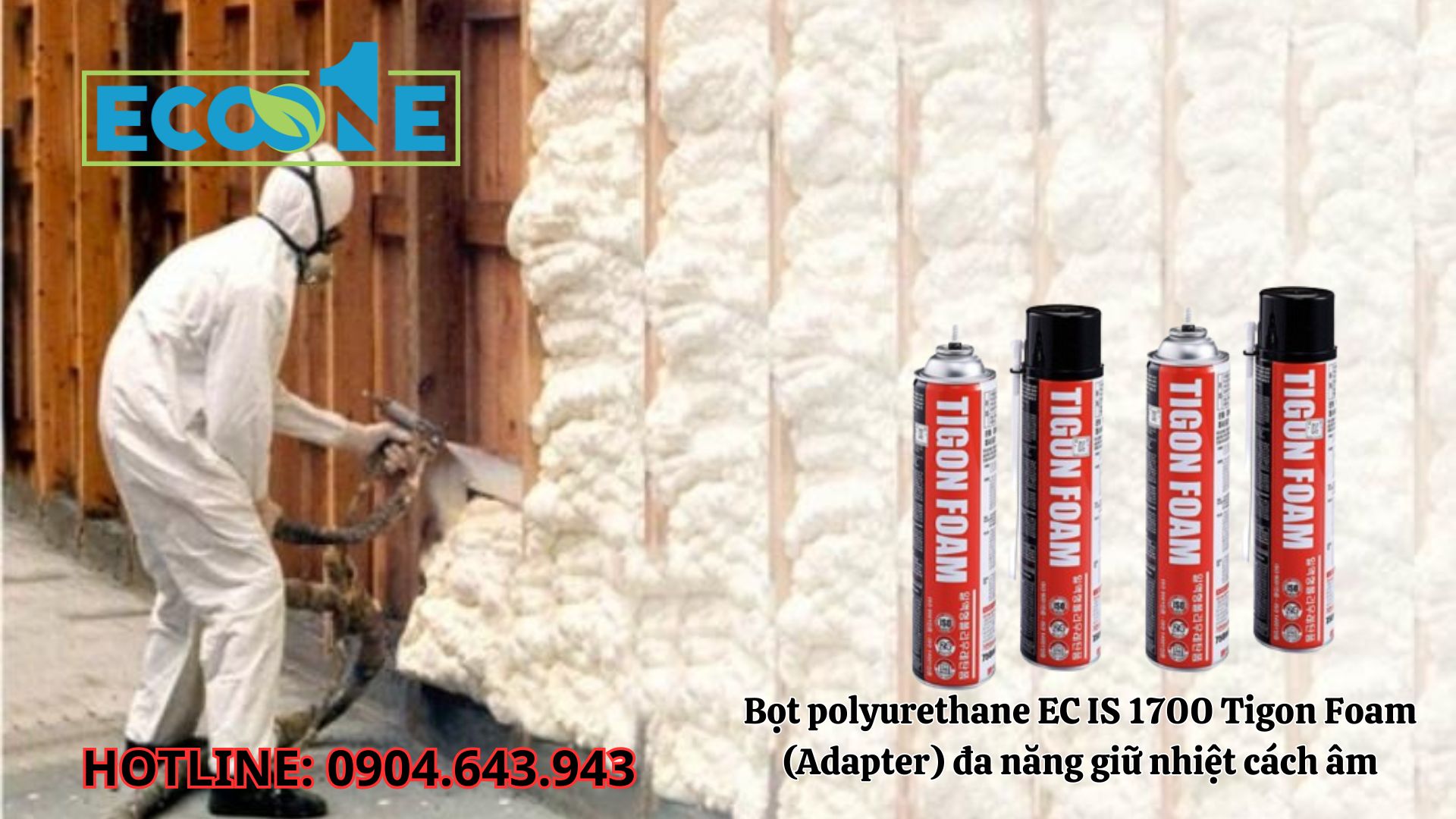 Bọt Polyurethane EC IS - 1700 Tigon Foam (adapter) đa Năng Giữ Nhiệt Cách âm
