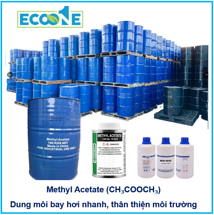 Ch₃cooch₃ Methyl Acetate Dung Môi Bay Hơi Nhanh, Thân Thiện Môi Trường