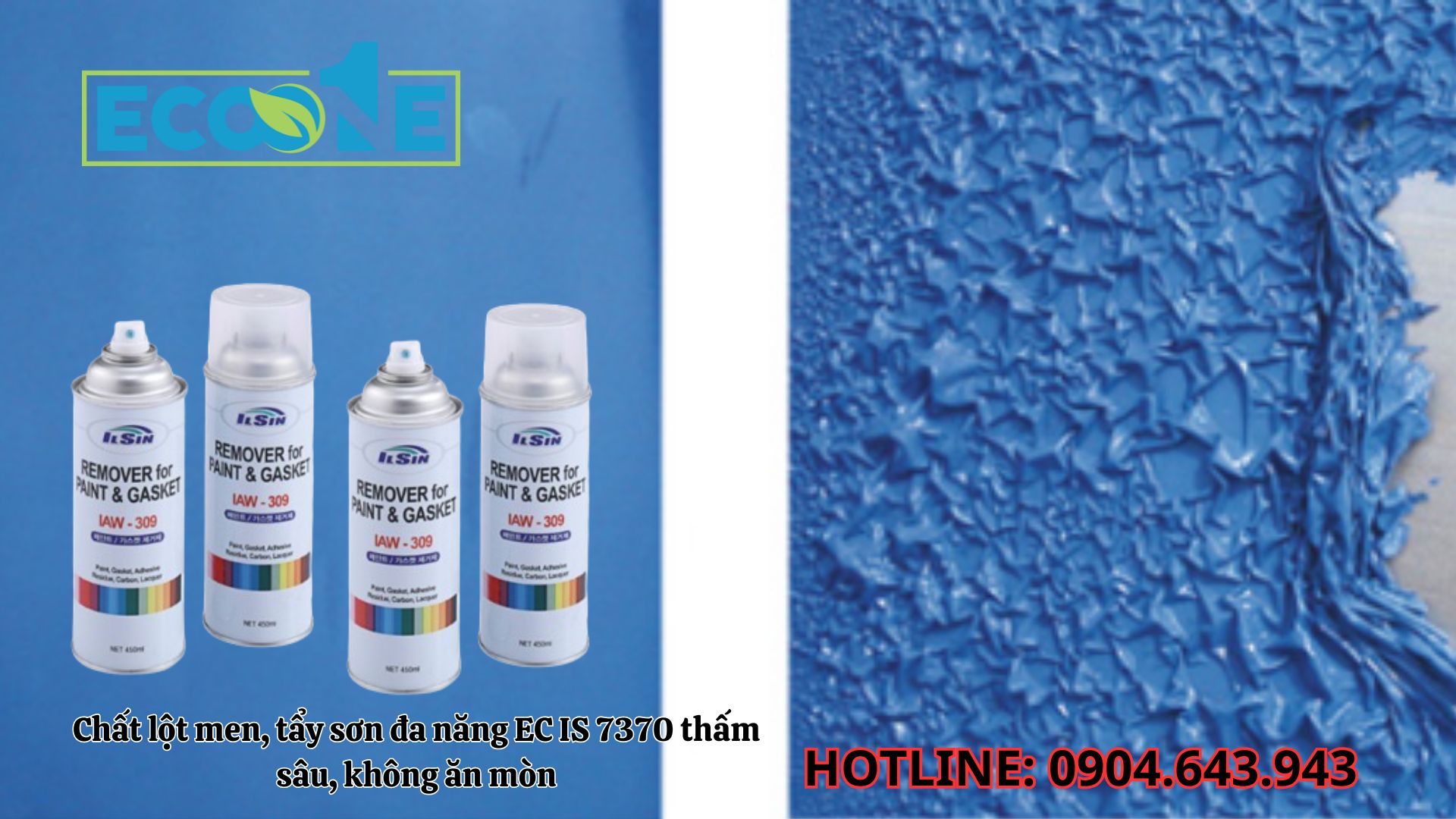 Chất Lột Men, Tẩy Sơn đa Năng EC IS-7370 Thấm Sâu, Không ăn Mòn