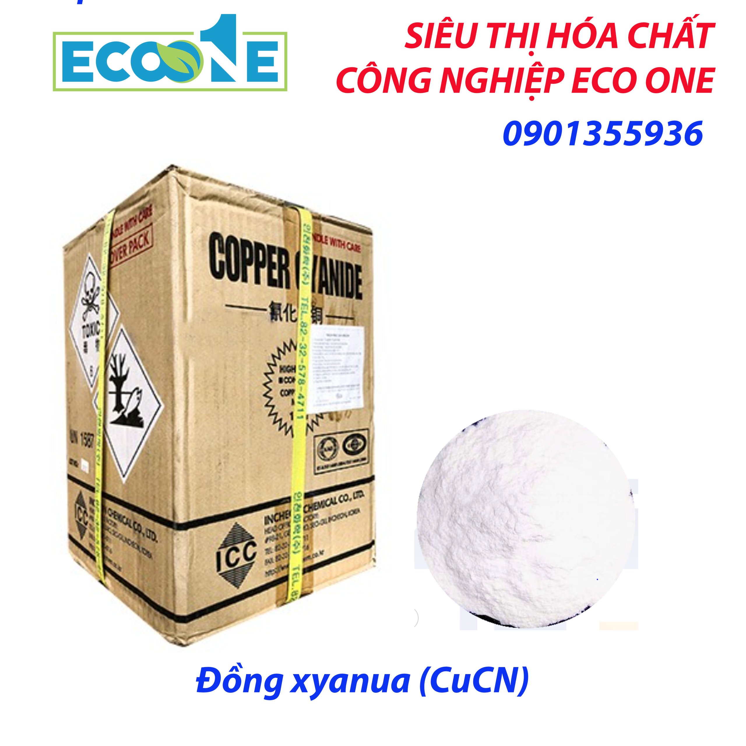 Đồng Xyanua (CuCN) dùng trong xi mạ đồng, sản xuất linh kiện điện tử, hóa chất trung gian. Sản phẩm chuyên dụng cho nhà máy xi mạ, điện tử.