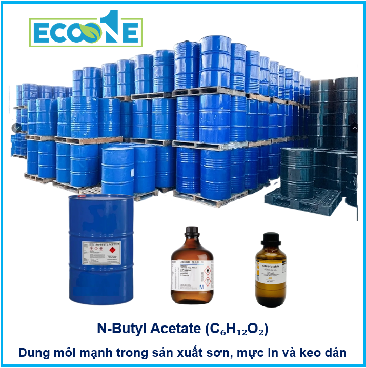 Dung Môi Mạnh Trong Sản Xuất Sơn, Mực In Và Keo Dán N Butyl Acetate (c₆h₁₂o₂)