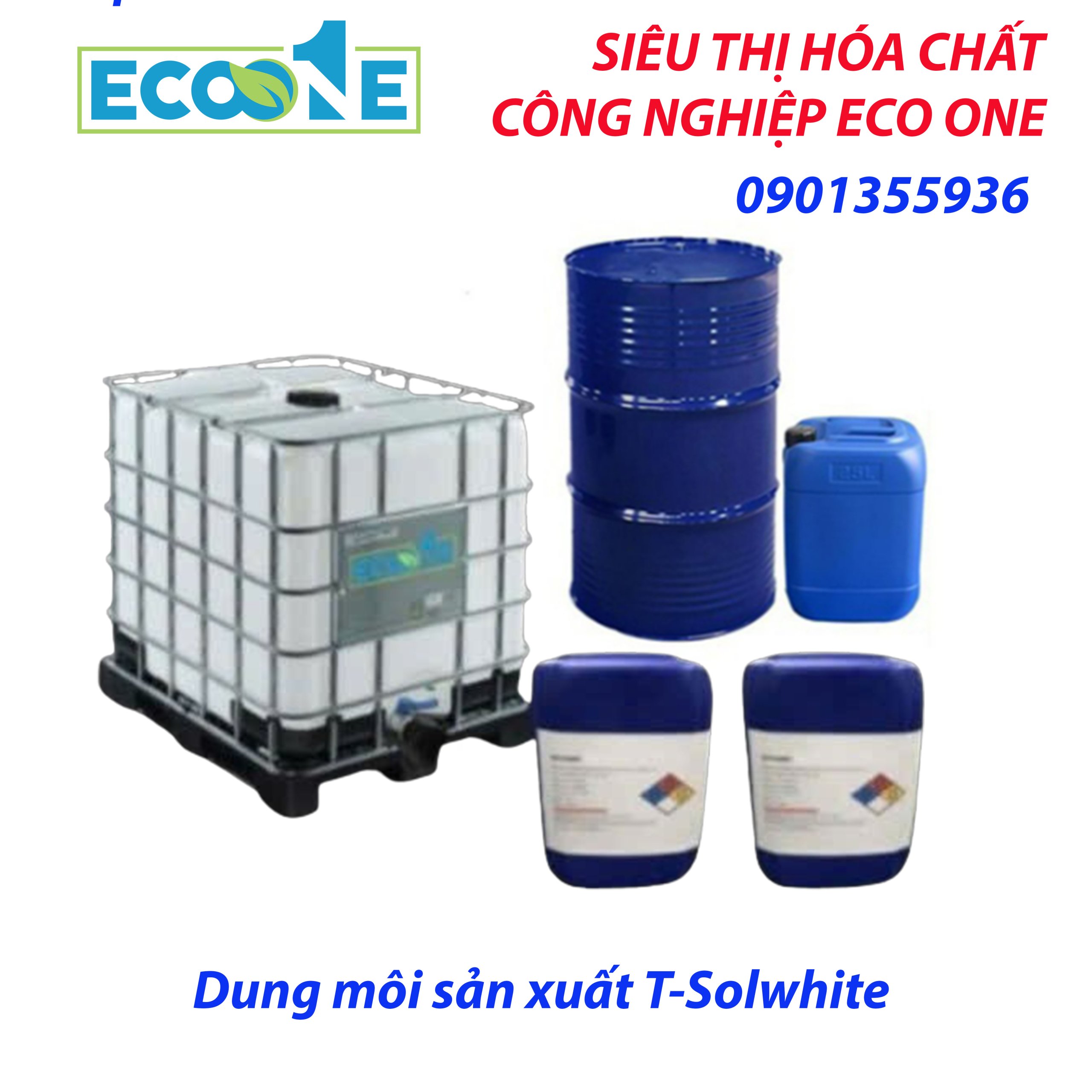 T Solwhite dung môi công nghiệp chất lượng cao chuyên dùng trong sản xuất sơn, mực in, tẩy rửa kim loại. Sản phẩm được phân phối bởi ECO ONE Việt Nam