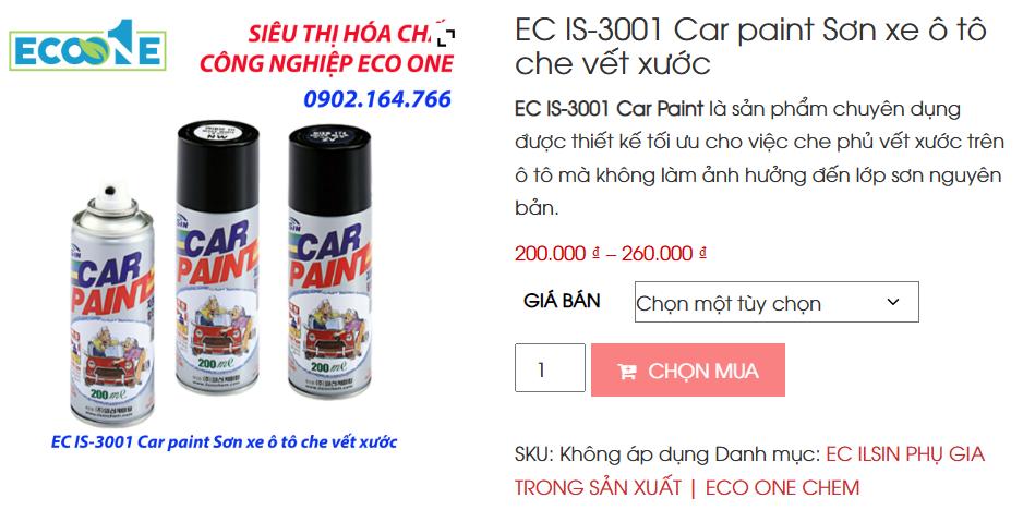 EC IS - 3001 Car Paint Sơn Xe ô Tô Che Vết Xước