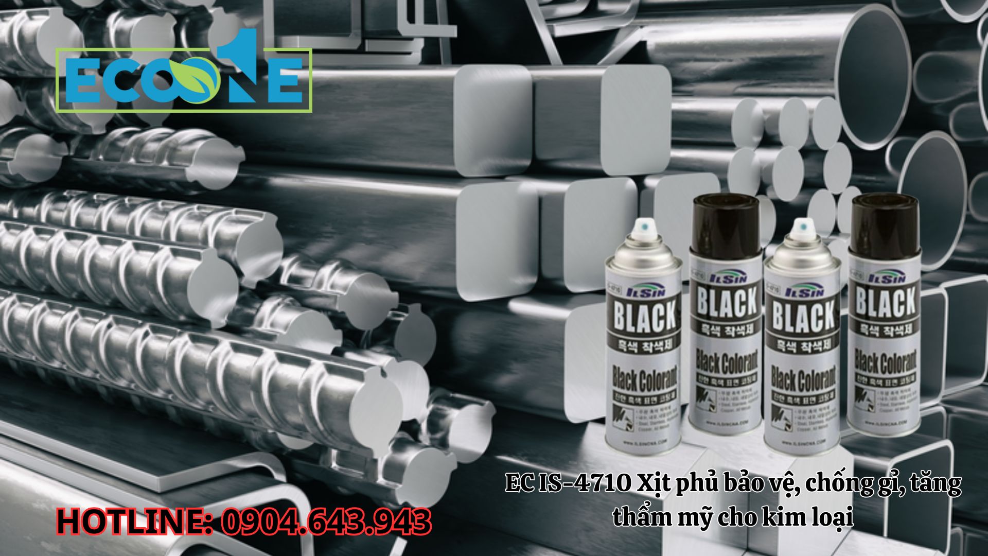 EC IS - 4710 Xịt Phủ Bảo Vệ, Chống Gỉ, Tăng Thẩm Mỹ Cho Kim Loại