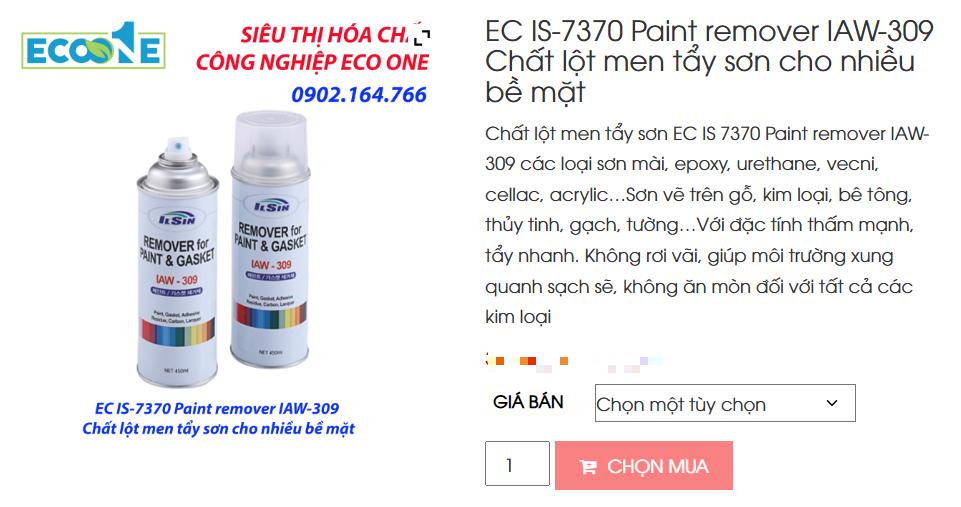 EC IS-7370 Paint Remover Iaw 309 Chất Lột Men Tẩy Sơn Cho Nhiều Bề Mặ-