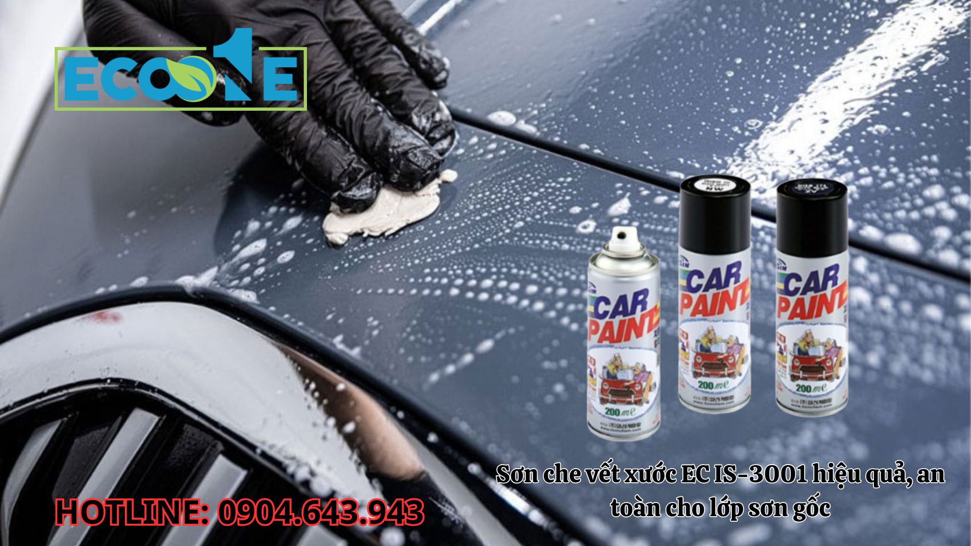 Sơn Che Vết Xước EC IS - 3001 Hiệu Quả, An Toàn Cho Lớp Sơn Gốc