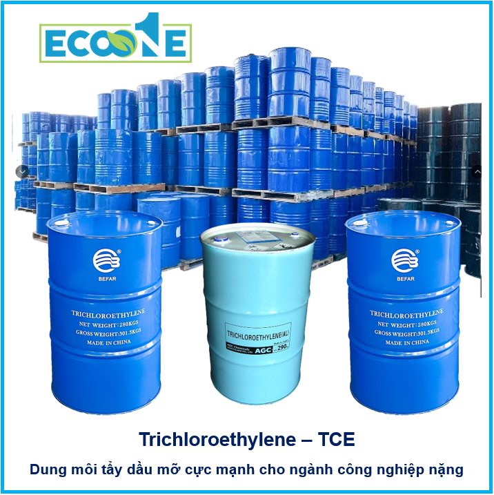 Tce Trichloroethylene Dung Môi Tẩy Dầu Mỡ Cực Mạnh Cho Ngành Công Nghiệp Nặng