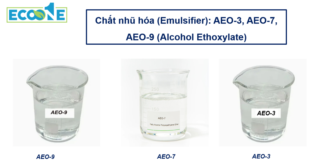 Chất Nhũ Hóa (emulsifier) Aeo 3, Aeo 7, Aeo 9 (alcohol Ethoxylate)
