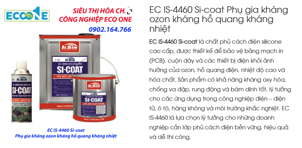 EC IS-4460 Si Coat Phụ Gia Kháng Ozon Kháng Hồ Quang Kháng Nhiệt