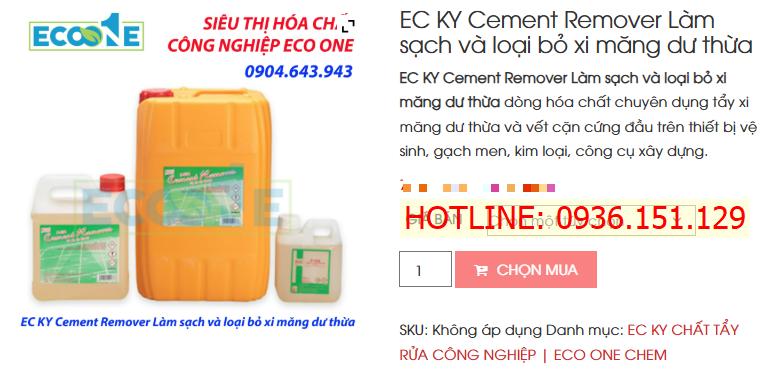 EC KY Cement Remover Làm Sạch Và Loại Bỏ Xi Măng Dư Thừa
