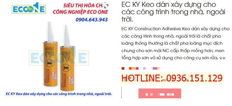 EC KY Keo Dán Xây Dựng Cho Các Công Trình Trong Nhà, Ngoài Trời.