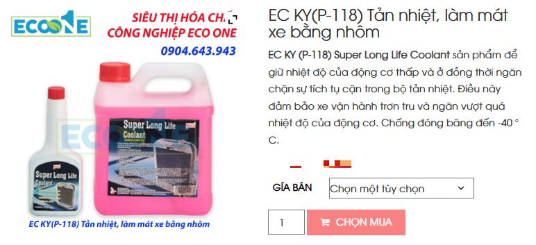 EC KY (P-118) Tản Nhiệt, Làm Mát Xe Bằng Nhôm