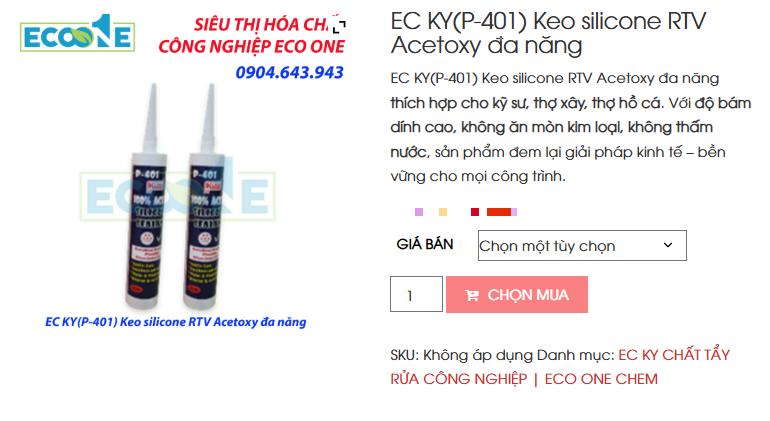 EC KY (P-401) Keo Silicone Rtv Acetoxy đa Năng