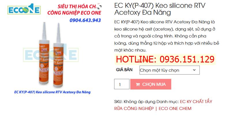EC KY (P-407) Keo Silicone Rtv Acetoxy Đa Năng