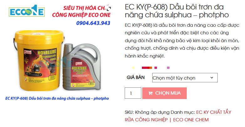 EC KY(P-608) Dầu Bôi Trơn đa Năng Chứa Sulphua – Photpho