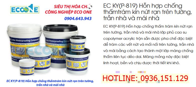EC KY (P-819) Hỗn Hợp Chống Thấm trám Kín Nứt Rạn Trên Tường, Trần Nhà Và Mái Nhà