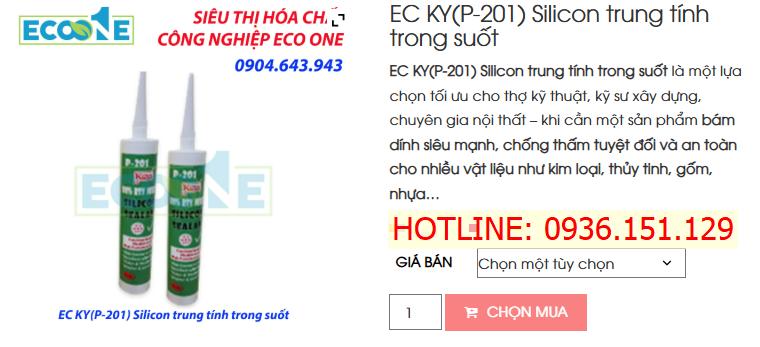 EC KY (P‑201) Silicon Trung Tính Trong Suốt