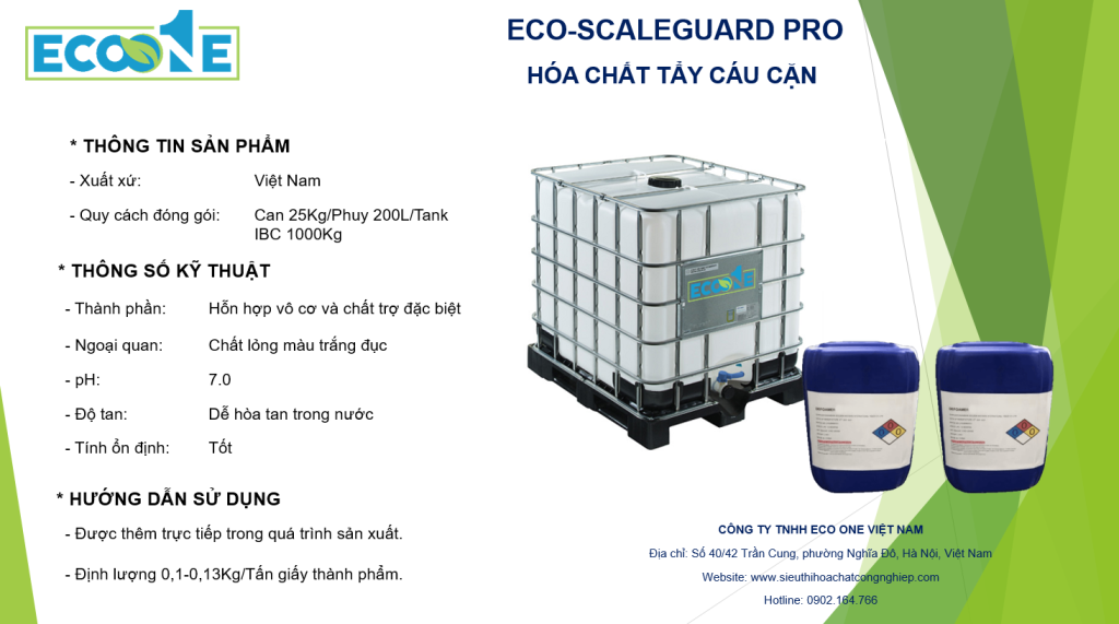 Eco Scaleguard Pro HÓa ChẤt ChỐng CÁu CẶn