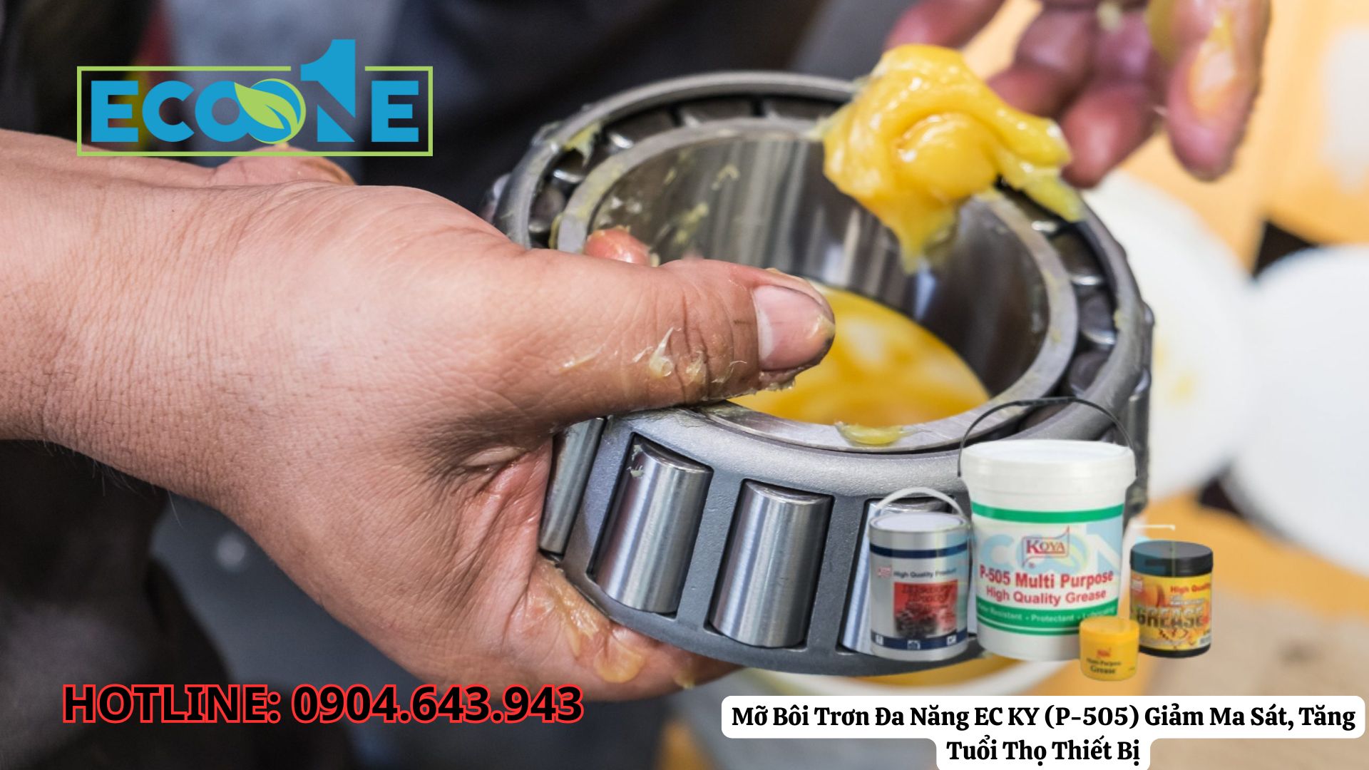 Mỡ Bôi Trơn Đa Năng EC KY (P-505) Giảm Ma Sát, Tăng Tuổi Thọ Thiết Bị