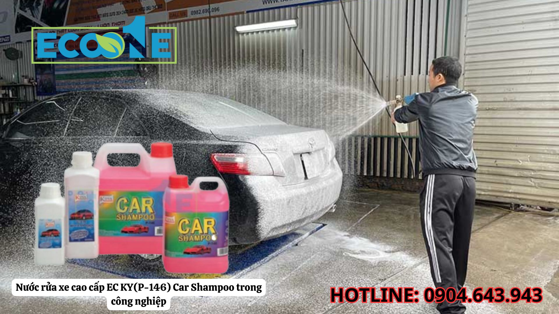 Nước Rửa Xe Cao Cấp EC KY (P-146) Car Shampoo Trong Công Nghiệp