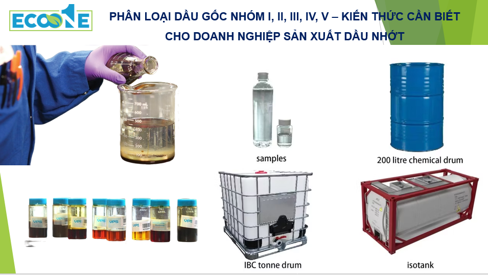 PhÂn LoẠi DẦu GỐc NhÓm I, Ii, Iii, Iv, V – KiẾn ThỨc CẦn BiẾt Cho Doanh NghiỆp SẢn XuẤt DẦu NhỚt