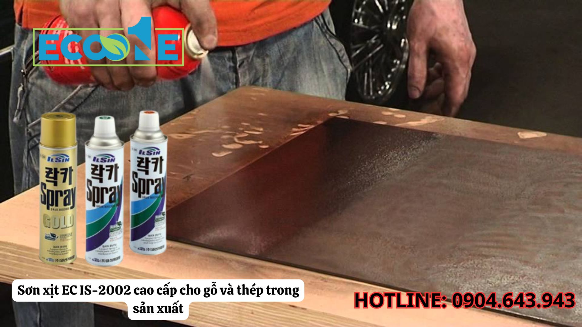Sơn Xịt EC IS-2002 Cao Cấp Cho Gỗ Và Thép Trong Sản Xuất