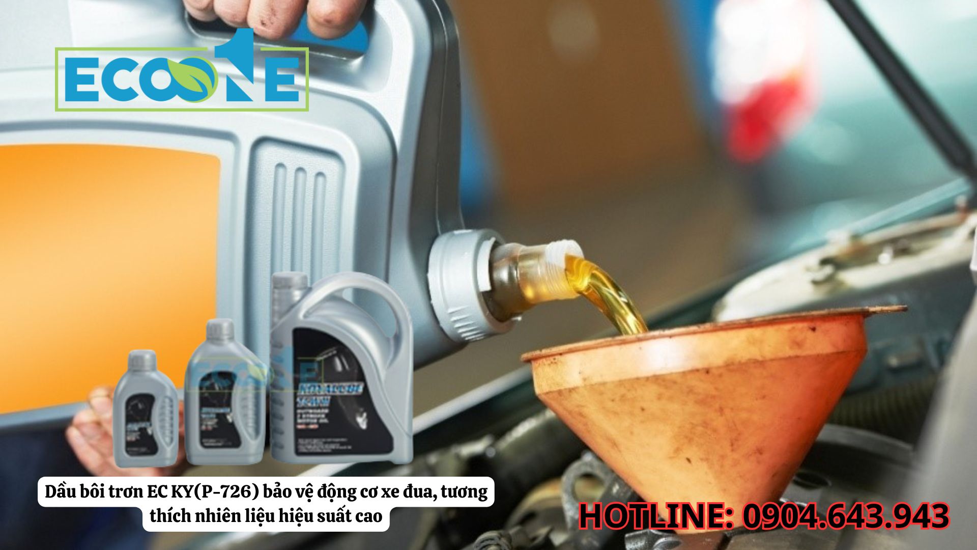 Dầu Bôi Trơn EC KY(P-726) Bảo Vệ động Cơ Xe đua, Tương Thích Nhiên Liệu Hiệu Suất Cao