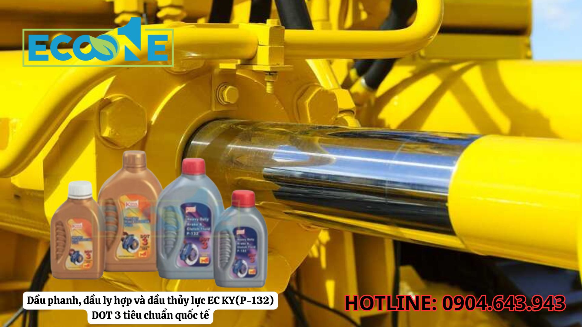 Dầu Phanh, Dầu Ly Hợp Và Dầu Thủy Lực EC KY(P-132) Dot 3 Tiêu Chuẩn Quốc Tế