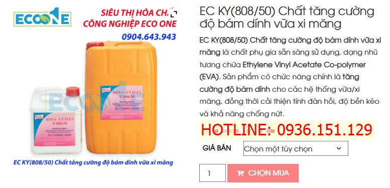 EC KY(808/50) Chất Tăng Cường độ Bám Dính Vữa Xi Măng