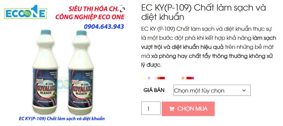 EC KY(P-109) Chất Làm Sạch Và Diệt Khuẩn