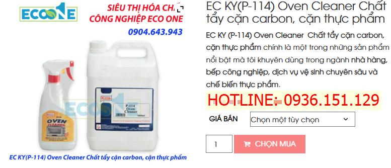 EC KY(P-114) Oven Cleaner Chất Tẩy Cặn Carbon, Cặn Thực Phẩm