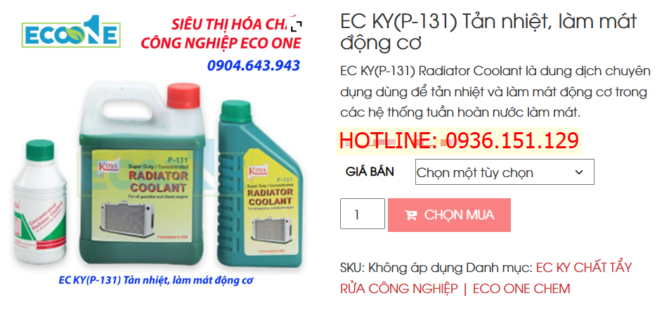 EC KY(P-131) Tản Nhiệt, Làm Mát động Cơ