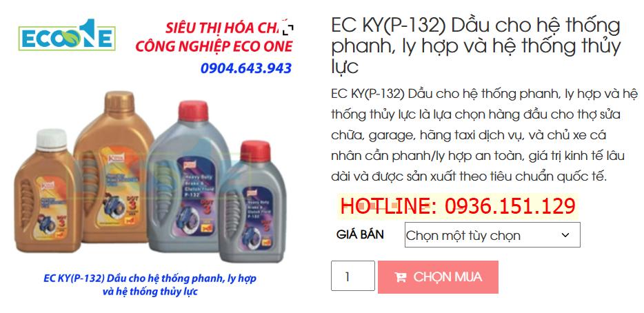 EC KY(P-132) Dầu Cho Hệ Thống Phanh, Ly Hợp Và Hệ Thống Thủy Lực
