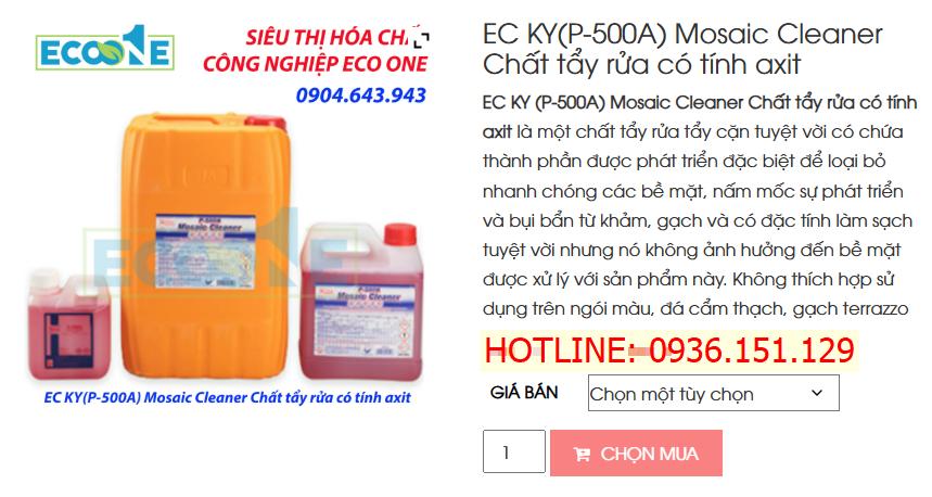 EC KY(P-500A) Mosaic Cleaner Chất Tẩy Rửa Có Tính Axit