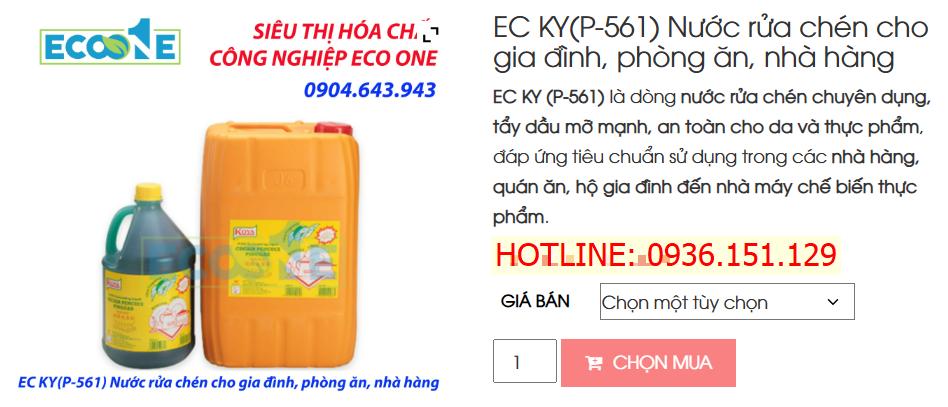 EC KY(P-561) Nước Rửa Chén Cho Gia đình, Phòng ăn, Nhà Hàng