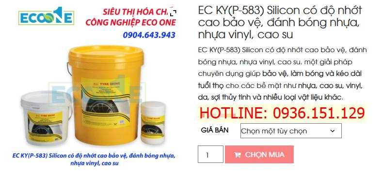EC KY(P-583) Silicon Có độ Nhớt Cao Bảo Vệ, đánh Bóng Nhựa, Nhựa Vinyl, Cao Su