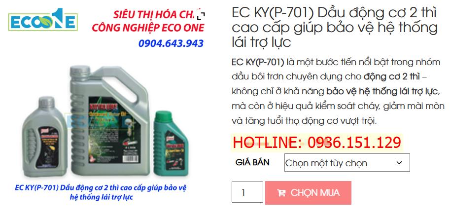 EC KY(P-701) Dầu động Cơ 2 Thì Cao Cấp Giúp Bảo Vệ Hệ Thống Lái Trợ Lực