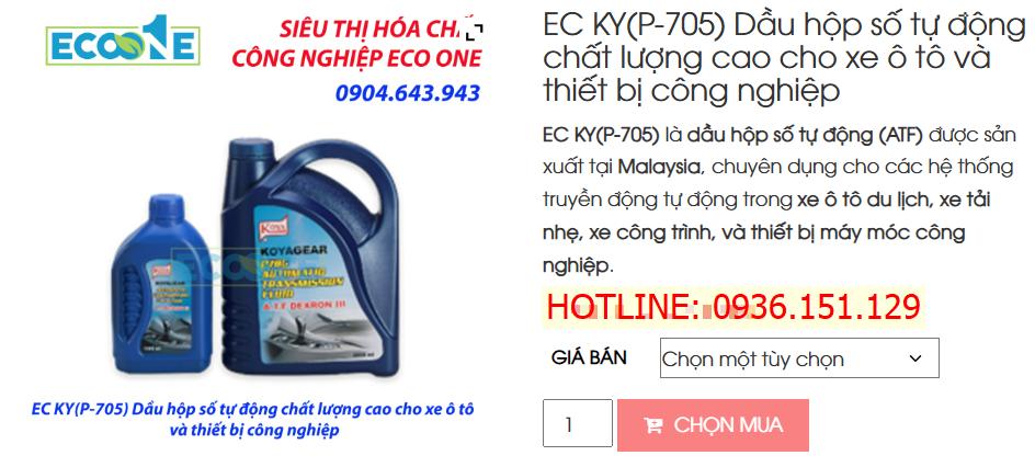EC KY(P-705) Dầu Hộp Số Tự động Chất Lượng Cao Cho Xe ô Tô Và Thiết Bị Công Nghiệp