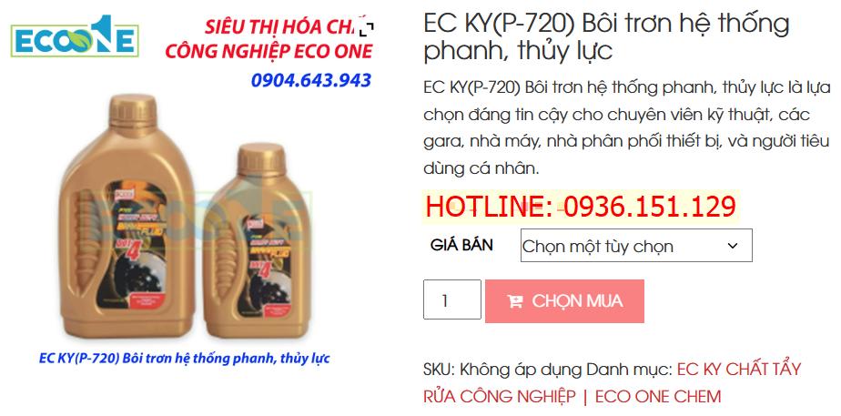 EC KY(P-720) Bôi Trơn Hệ Thống Phanh, Thủy Lực
