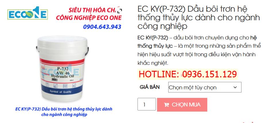 EC KY(P-732) Dầu Bôi Trơn Hệ Thống Thủy Lực Dành Cho Ngành Công Nghiệp