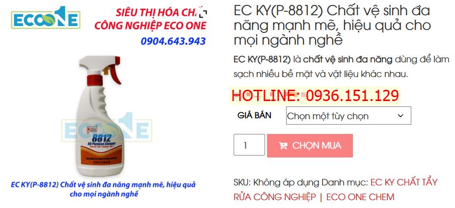 EC KY(P-8812) Chất Vệ Sinh đa Năng Mạnh Mẽ, Hiệu Quả Cho Mọi Ngành Nghề