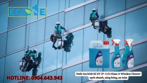 Nước Lau Kính Ec Ky (p 113) Glass & Window Cleaner Sạch Nhanh, Sáng Bóng, An Toàn