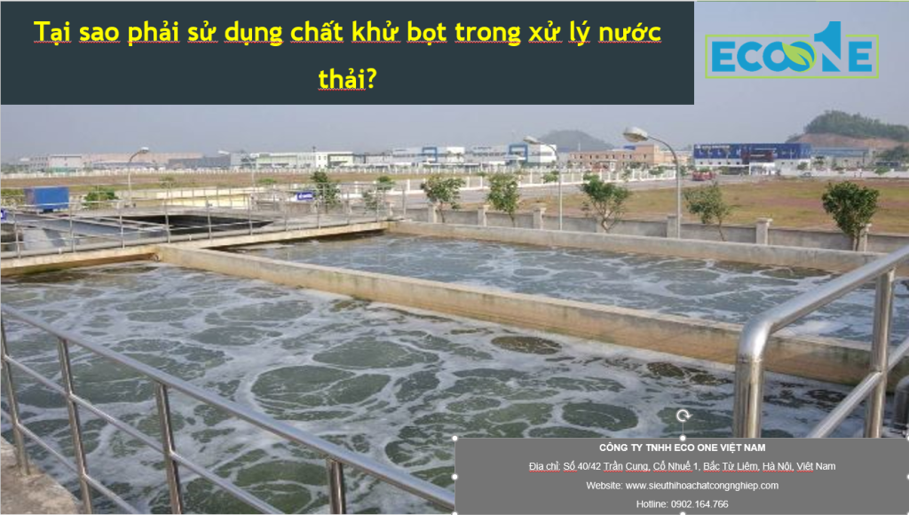 Khử Bọt Trong Xử Lý Nước Thải