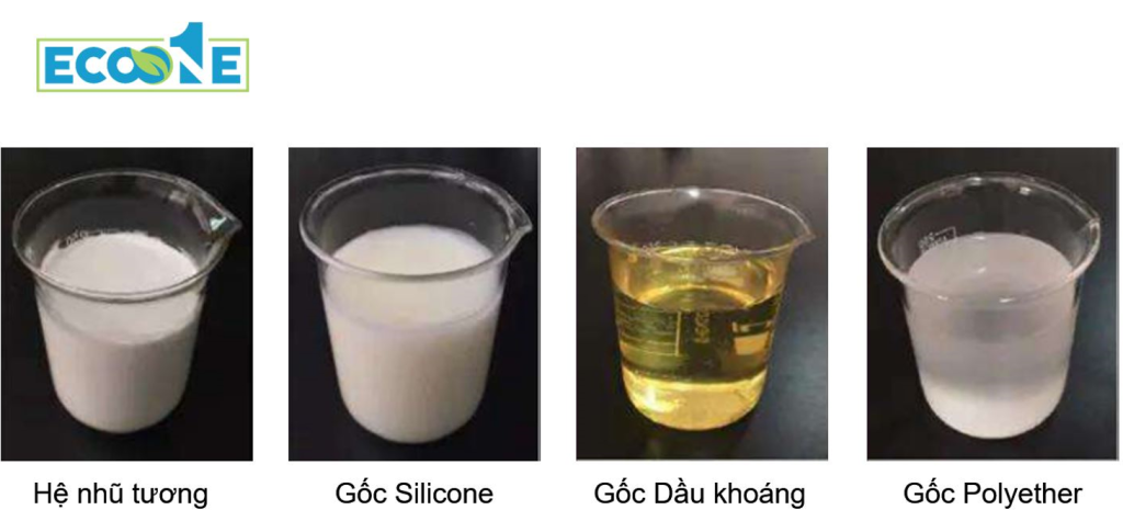 Phân Loại Các Gốc Phụ Gia Khử Bọt Trong Ngành Mực In