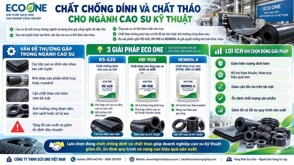 ChẤt ChỐng DÍnh VÀ ChẤt ThÁo Cho NgÀnh Cao Su KỸ ThuẬt