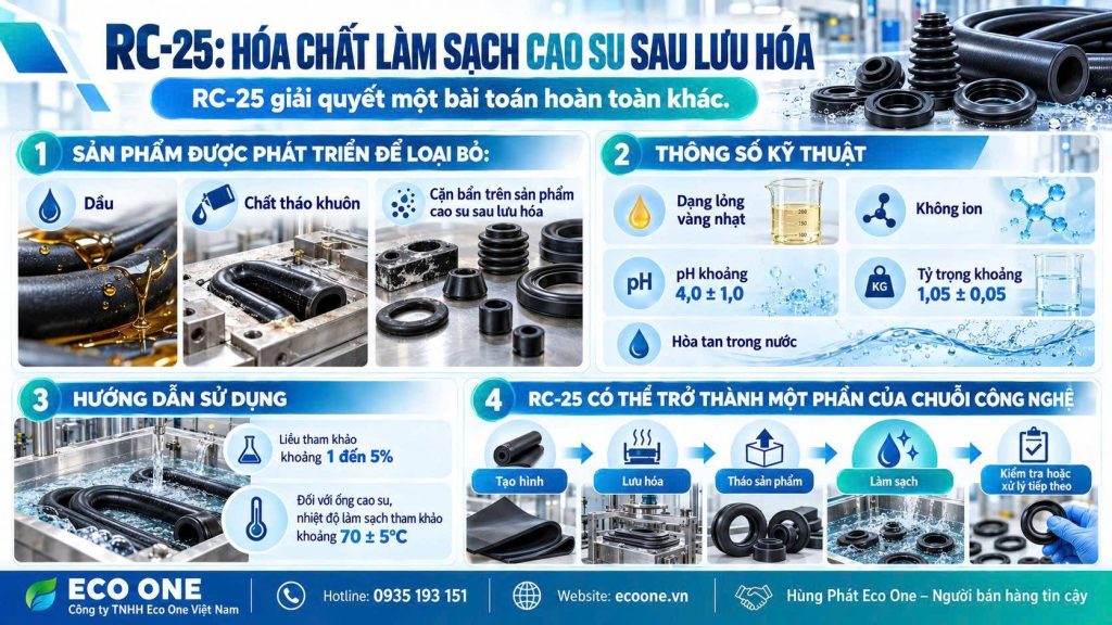 Rc 25 Hóa Chất Làm Sạch Cao Su Sau Lưu Hóa